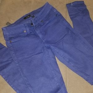 Bebe blue skinny jeggings